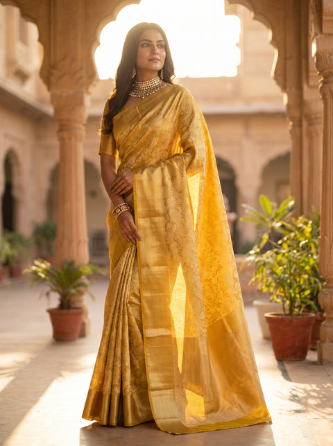 Swarnalata Handwoven Banarasi Saree