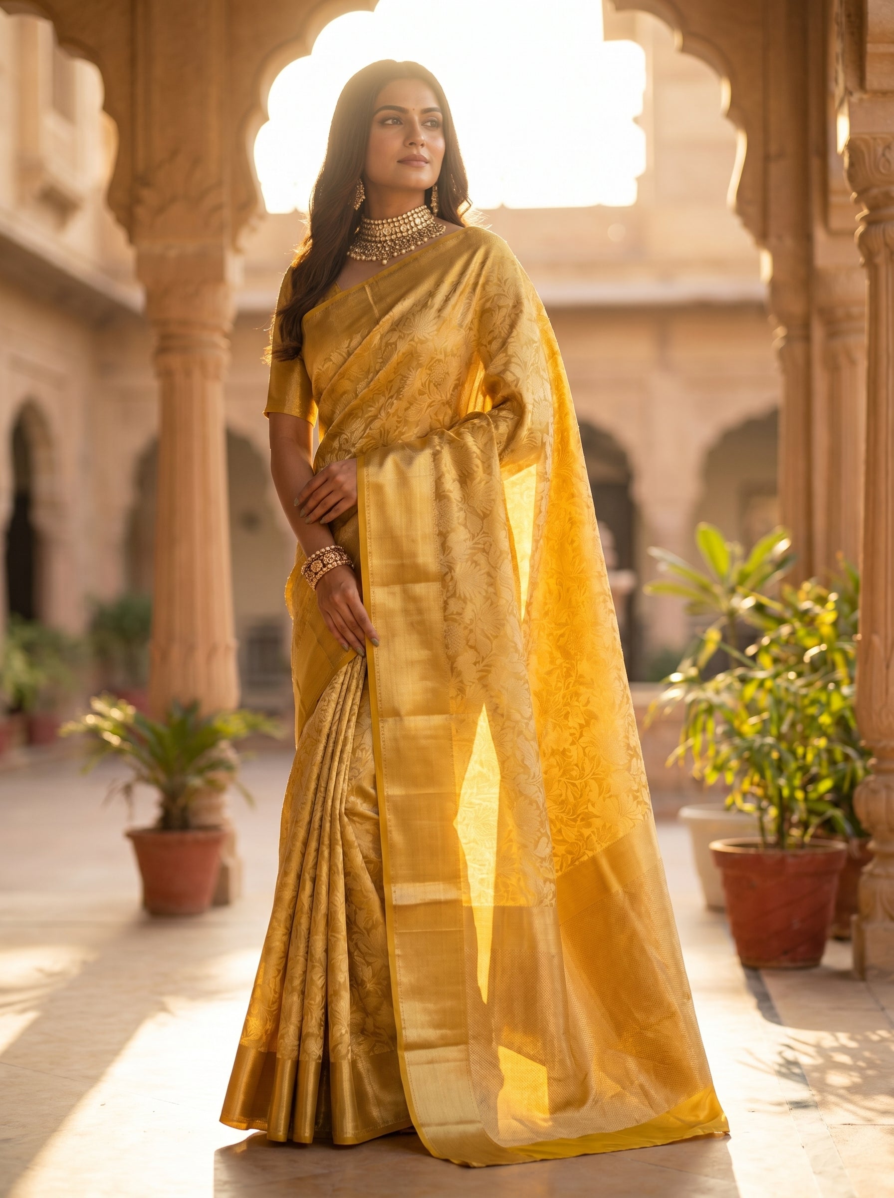 Swarnalata Handwoven Banarasi Saree