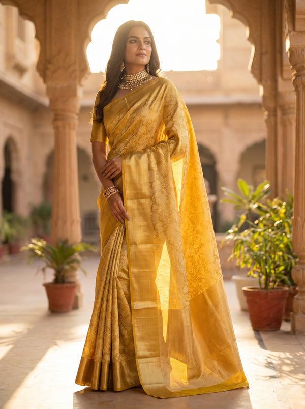 Swarnalata Handwoven Banarasi Saree