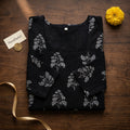 Noir Bloom Kurti Block Print · Full Sleeve · Short Kurti